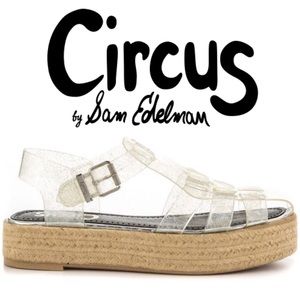 Gotham Glitter Jelly Espadrilles Flatform Sandals